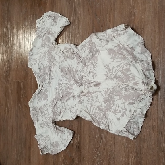 (S) O'Neill Tropical Palm Print Floral Shorts Romper Bohemian Beach Vibes - Picture 9 of 9